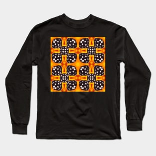 Orange and Black Monarch Butterfly Pattern 6 Long Sleeve T-Shirt